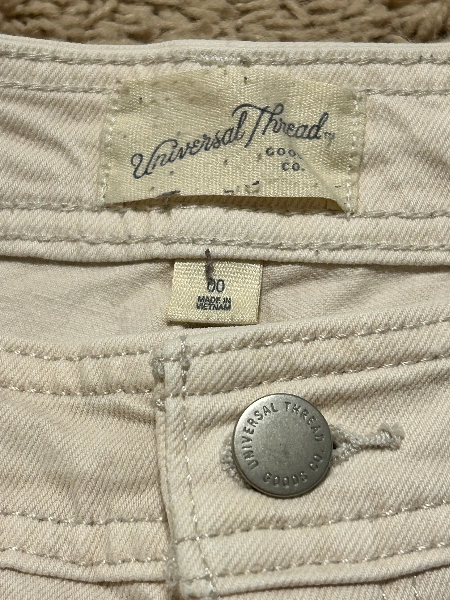 Universal Threads Light Khaki Wide Leg Ankle Pants - Image 5