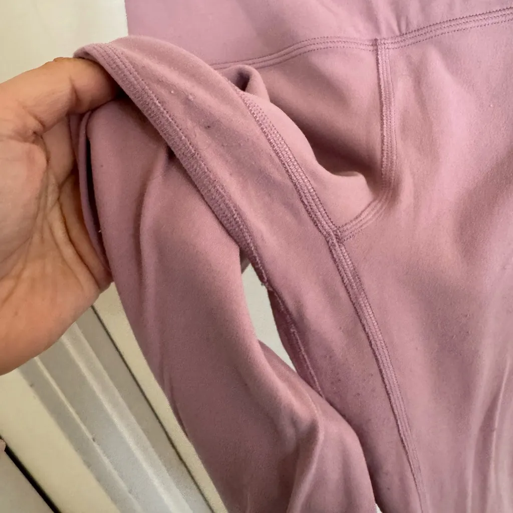 Lululemon Pace Base light mauve pink leggings size 4 - Image 3