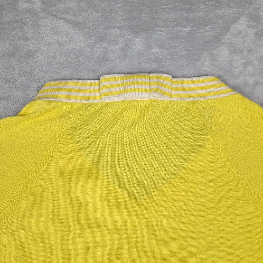 Kate Spade Women's V-neck Sweater Silk Blend Yellow Size S Small - Image 9