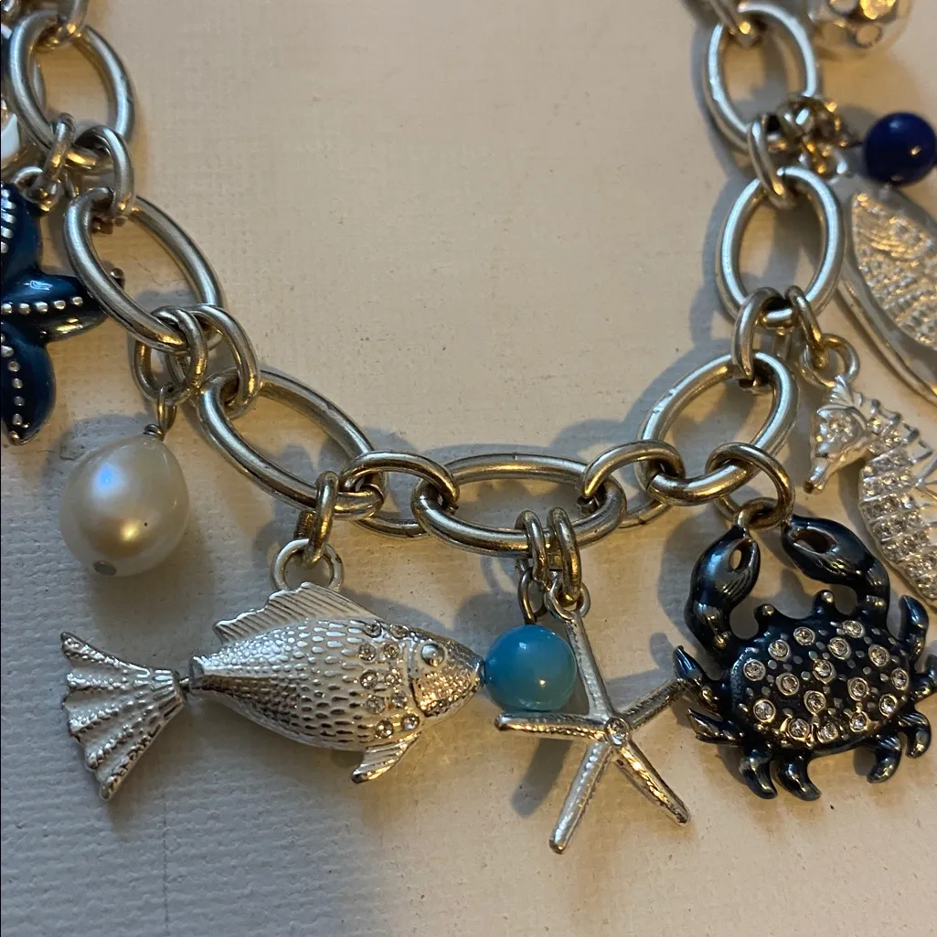Brighton seashell wishes charm bracelet 🐚🦀🐠🌸🌊🏝🐚 - Image 3