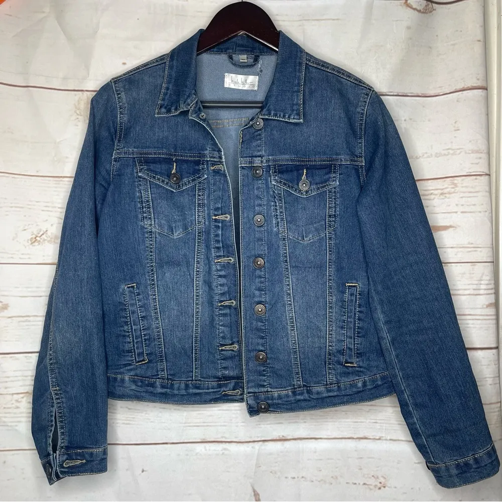 Nicole Miller • Jean Jacket • Winter • Fall • Medium • Denim - Image 12