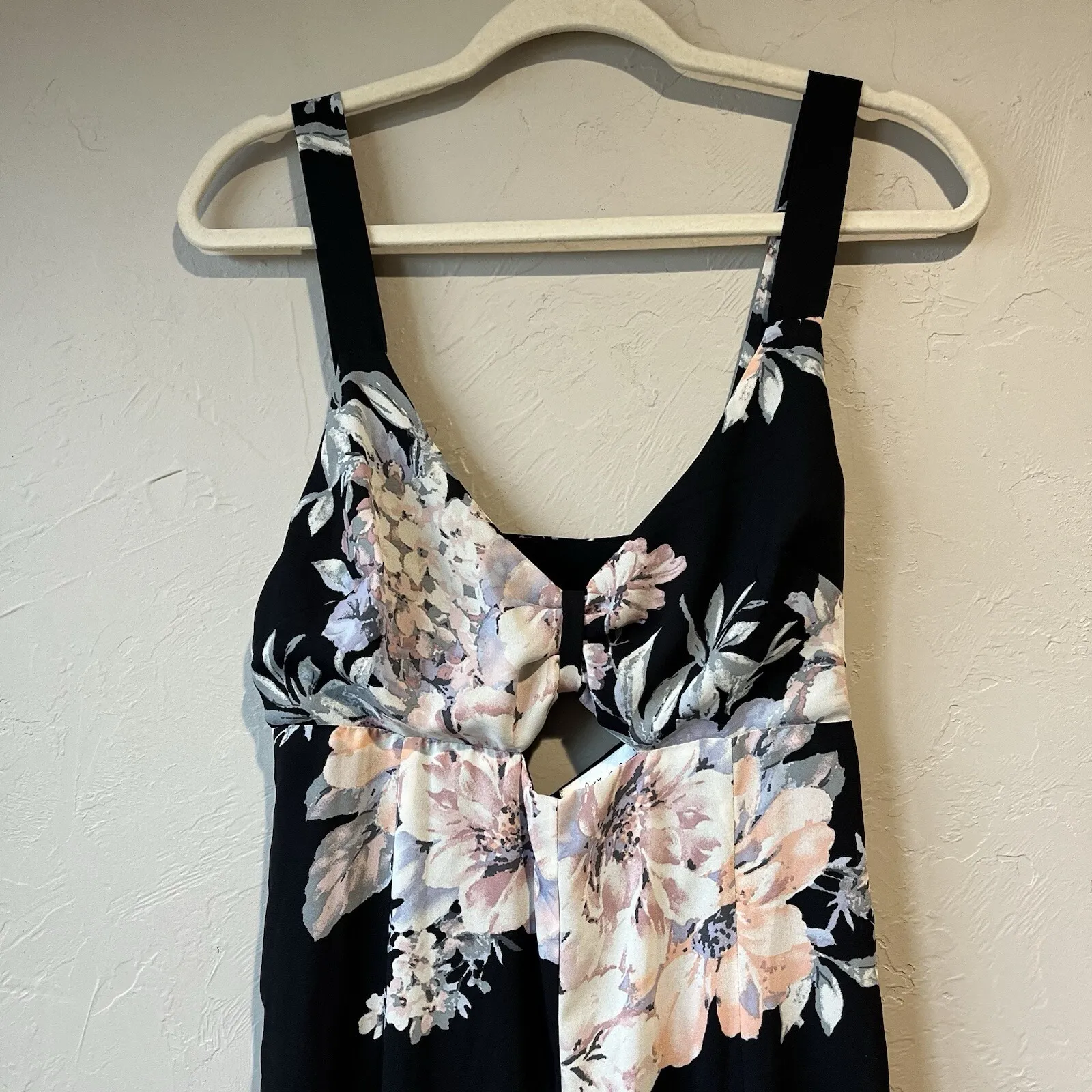 Women's Jumper Romper Dark Florals Boho Sheer Black Festival Concert Sexy Grunge - Image 7