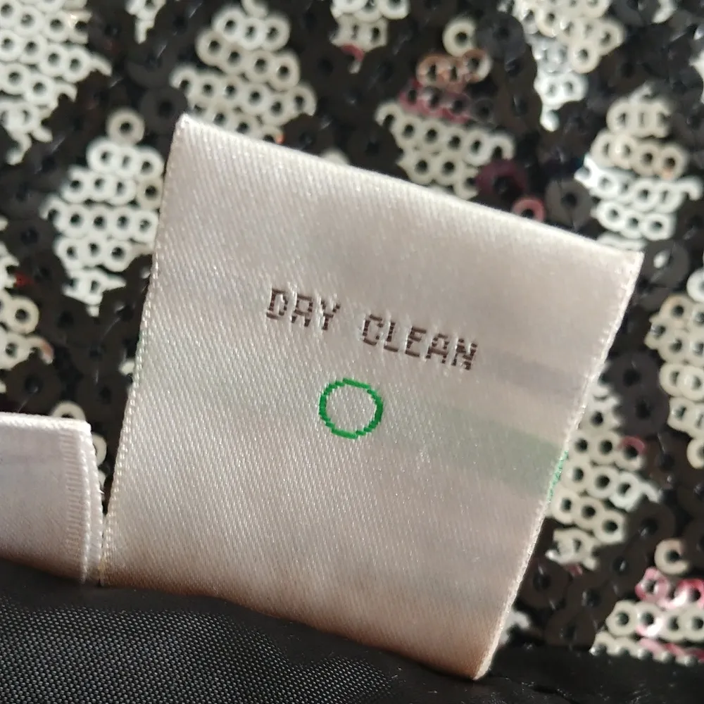 Silver Sequin Diamond Metallic Mini Skirt - Image 6