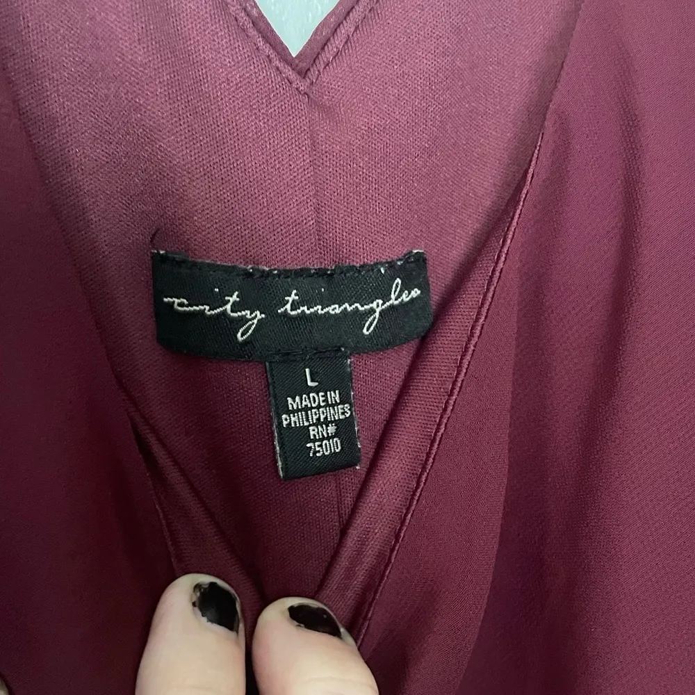 City Triangles  maroon dress - Image 3