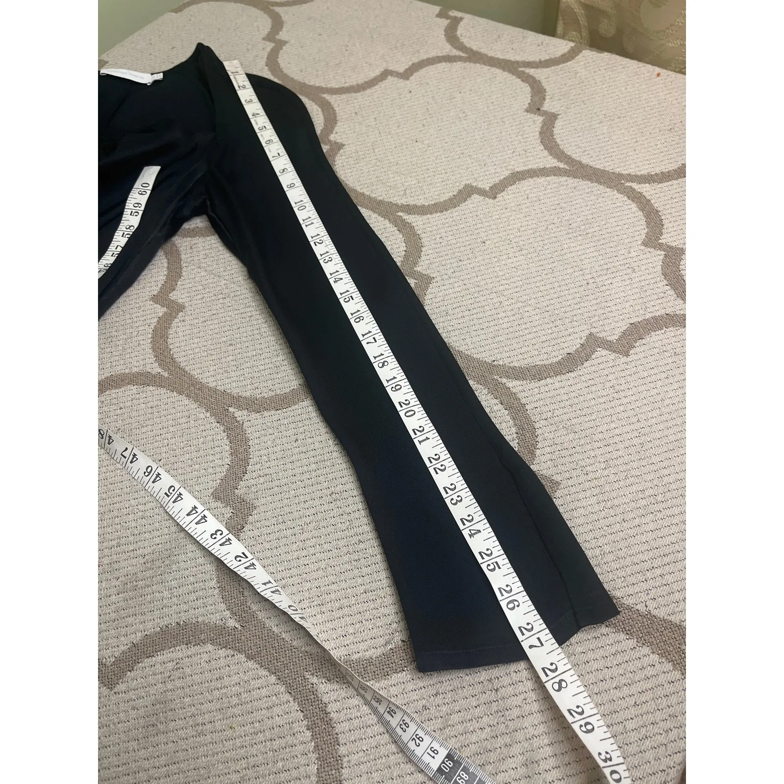 jonathan simkhai krishna top missing gold necklace, size XS, *Flawed Black - Image 10