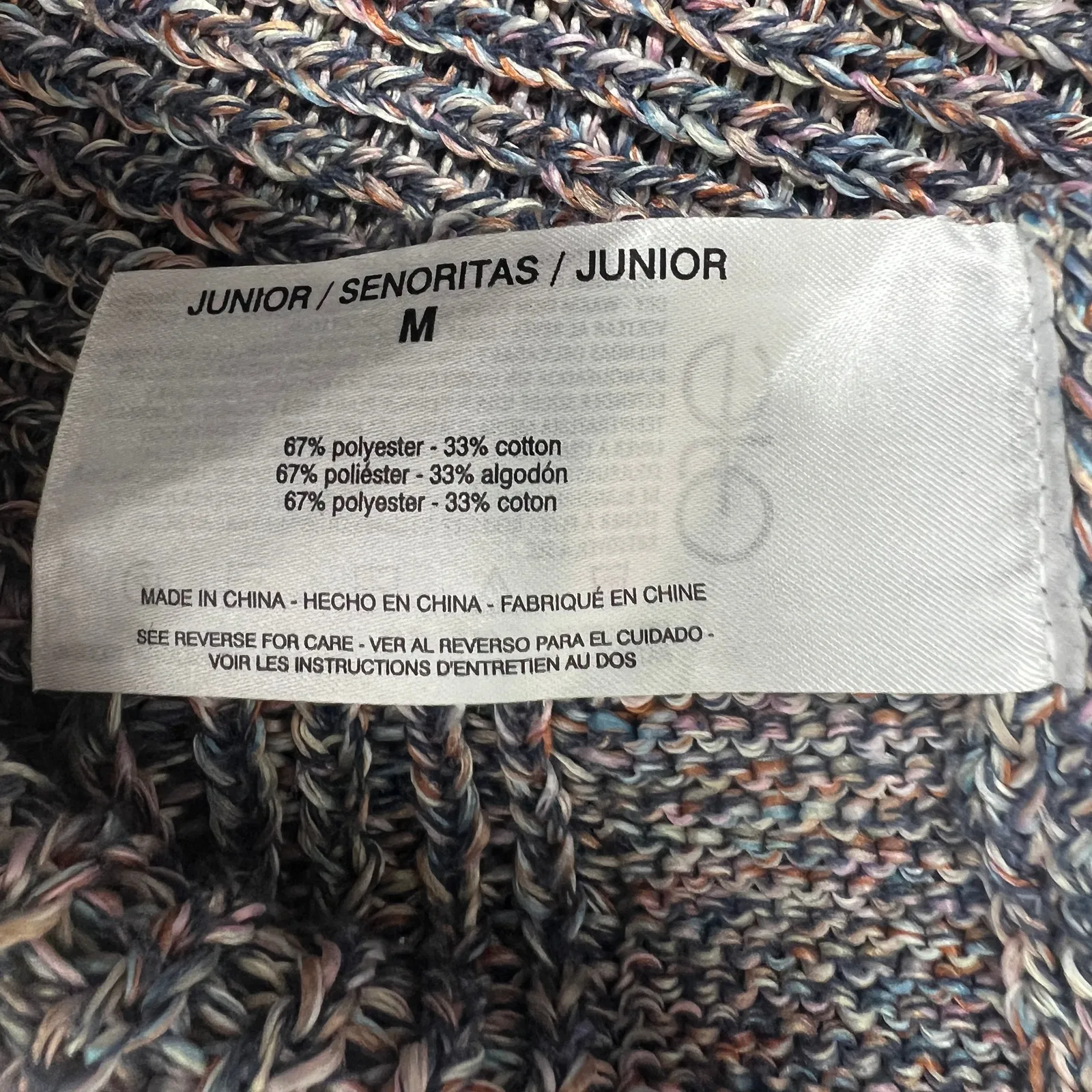 Ella Moss Multicolor Women' Pullover Knit Sweater Vest Size Medium Breathable - Image 9