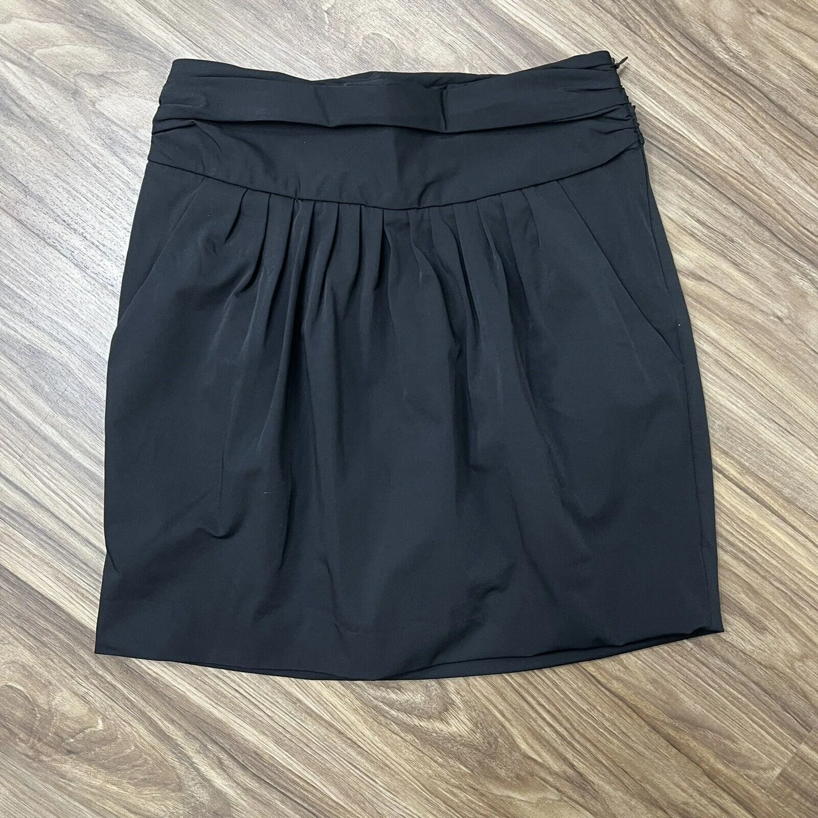 Diane Von Furstenberg Size 2 Skirt Ginsberg Mini Women’s Black Pockets Short DVF - Image 2