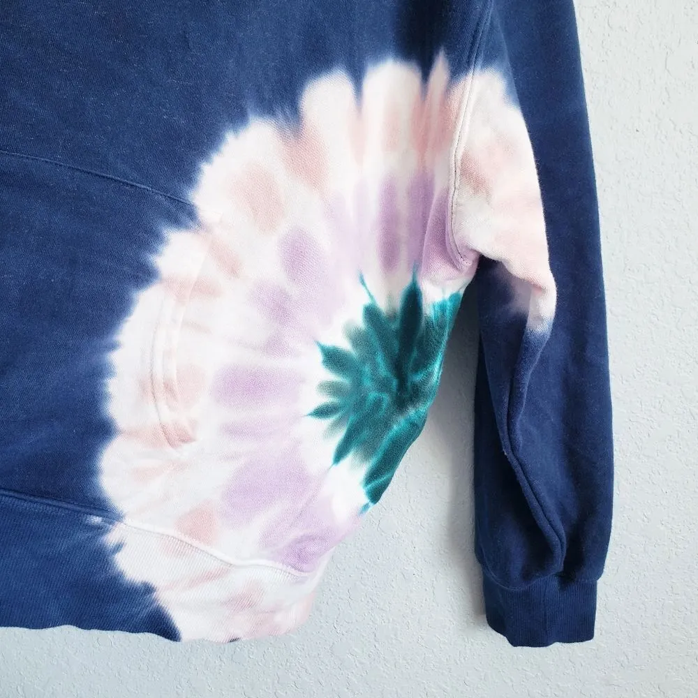 Wildfox Navy Tie Dye Hoodie - Image 2