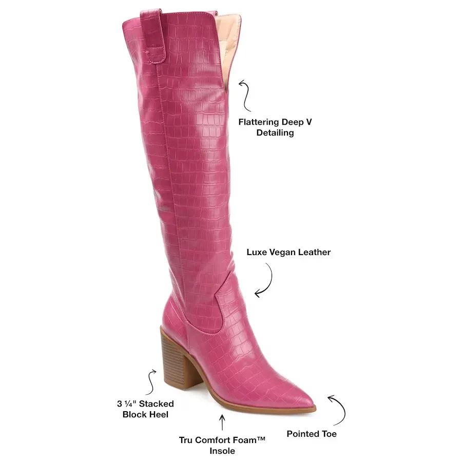 Journee Collection Pink Boots - Image 4