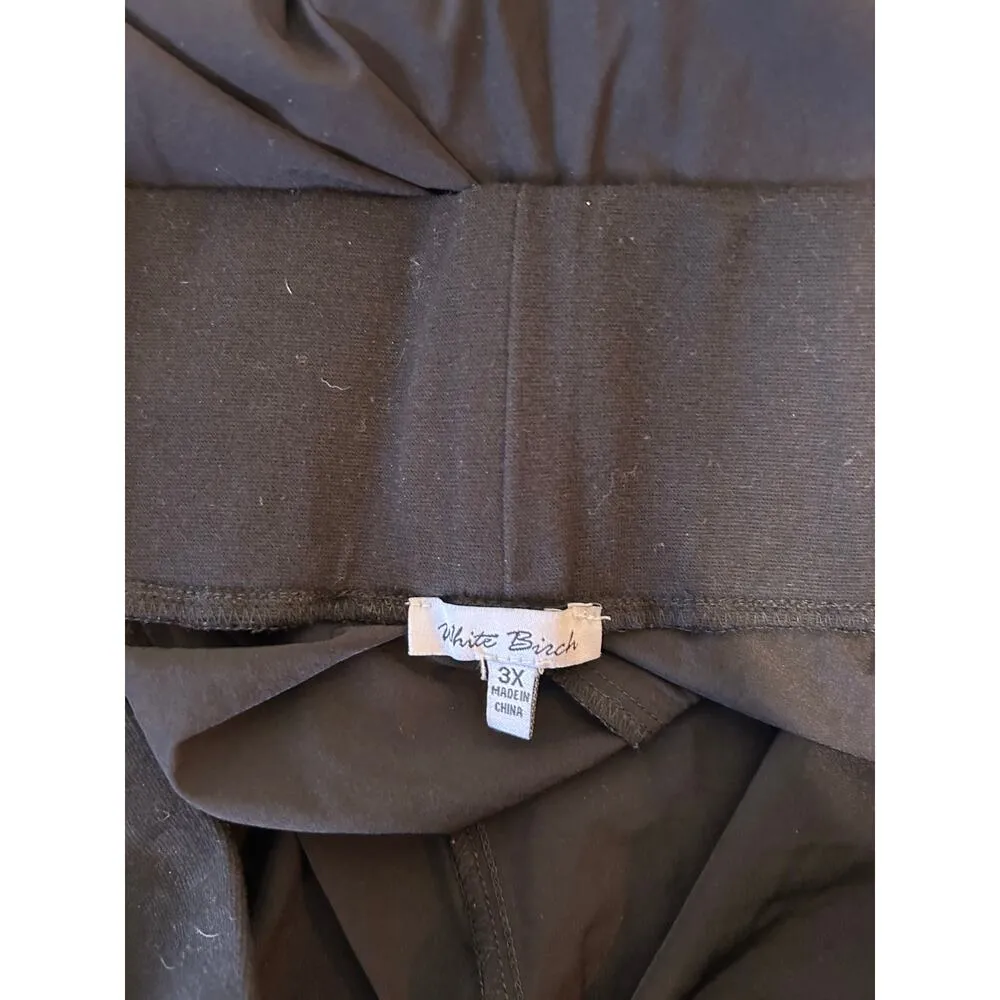 White Birch  womens joggers size 3x black elastic waist pockets lightweight - Image 5