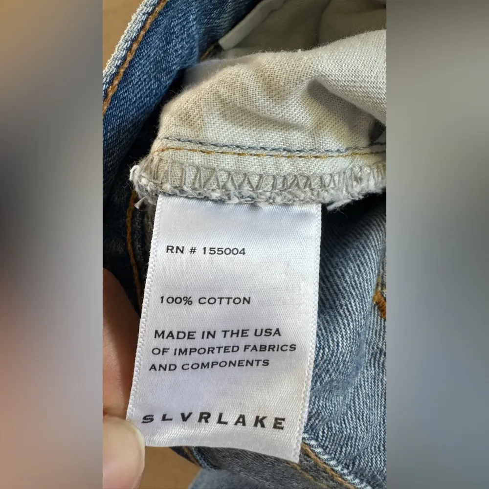 Slvrlake FARRAH SHORT BLUE DENIM SHORTS size 32 - Image 7