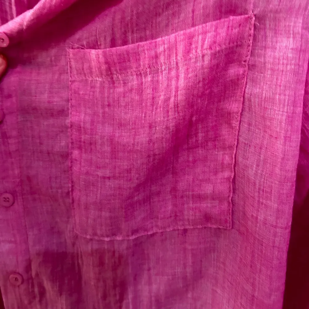 Love Is For Eternity Pink Button Up Relaxed Shirt Size M - Image 3