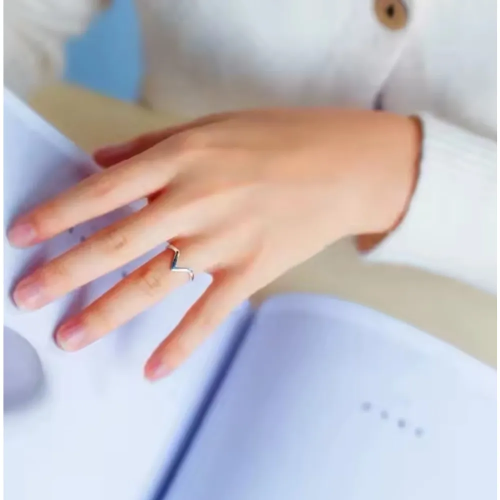 NEW White Gold Plated Midi Knuckle‎ Finger Stacking Ring, Adjustable - Image 14