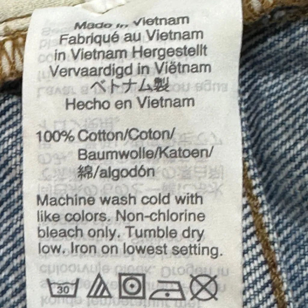 Madewell Relaxed‎ Denim Shorts Foxglen Wash Cut Off Style AJ241 Size 25 - Image 7