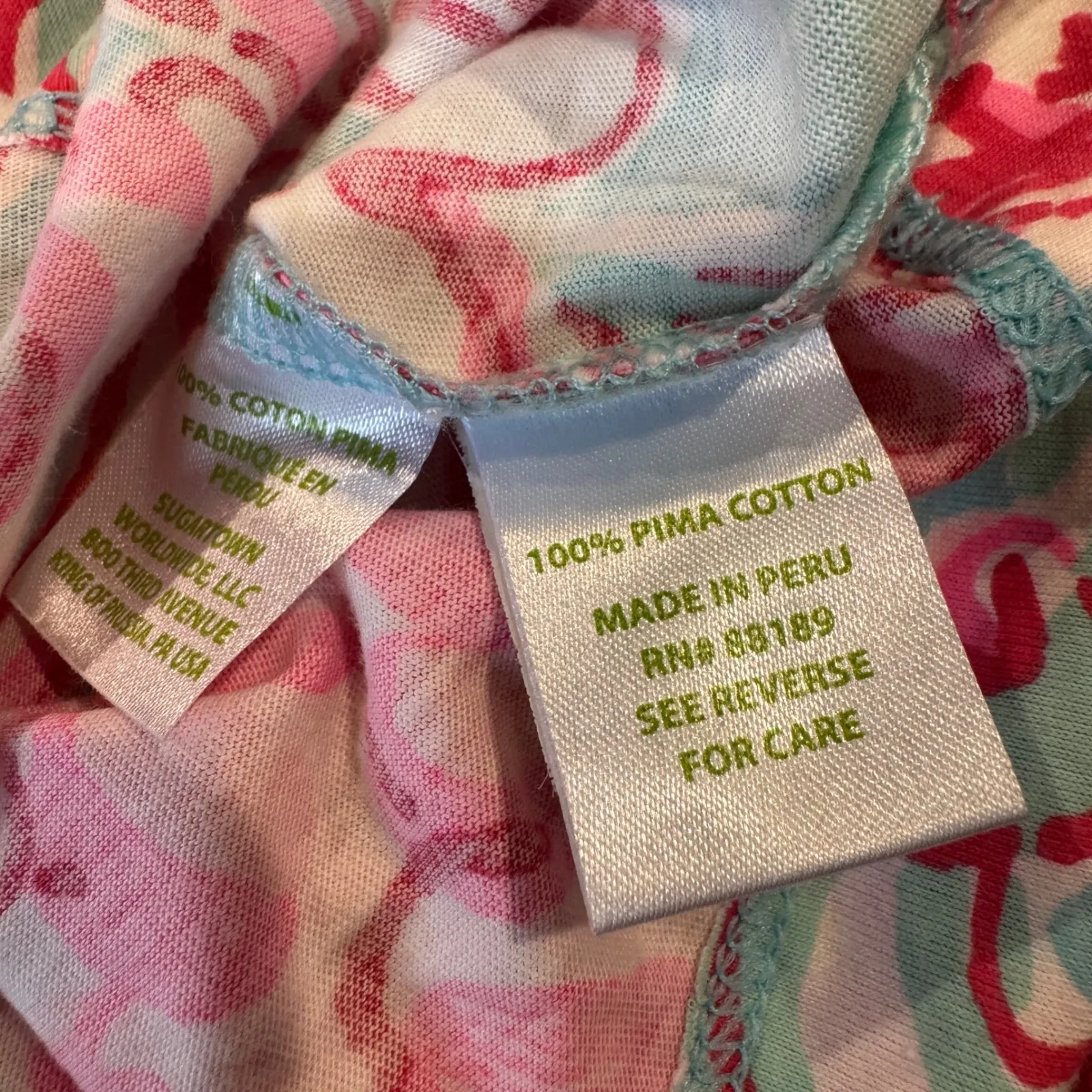 Lilly Pulitzer Palmetto Dress Breakwater Blue V-Neck Small 100% Pima Cotton - Image 4