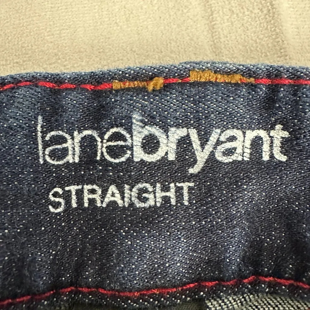Lane Bryant Genius Fit Straight Leg Jeans Womens Size 18 Average Blue Denim - Image 3
