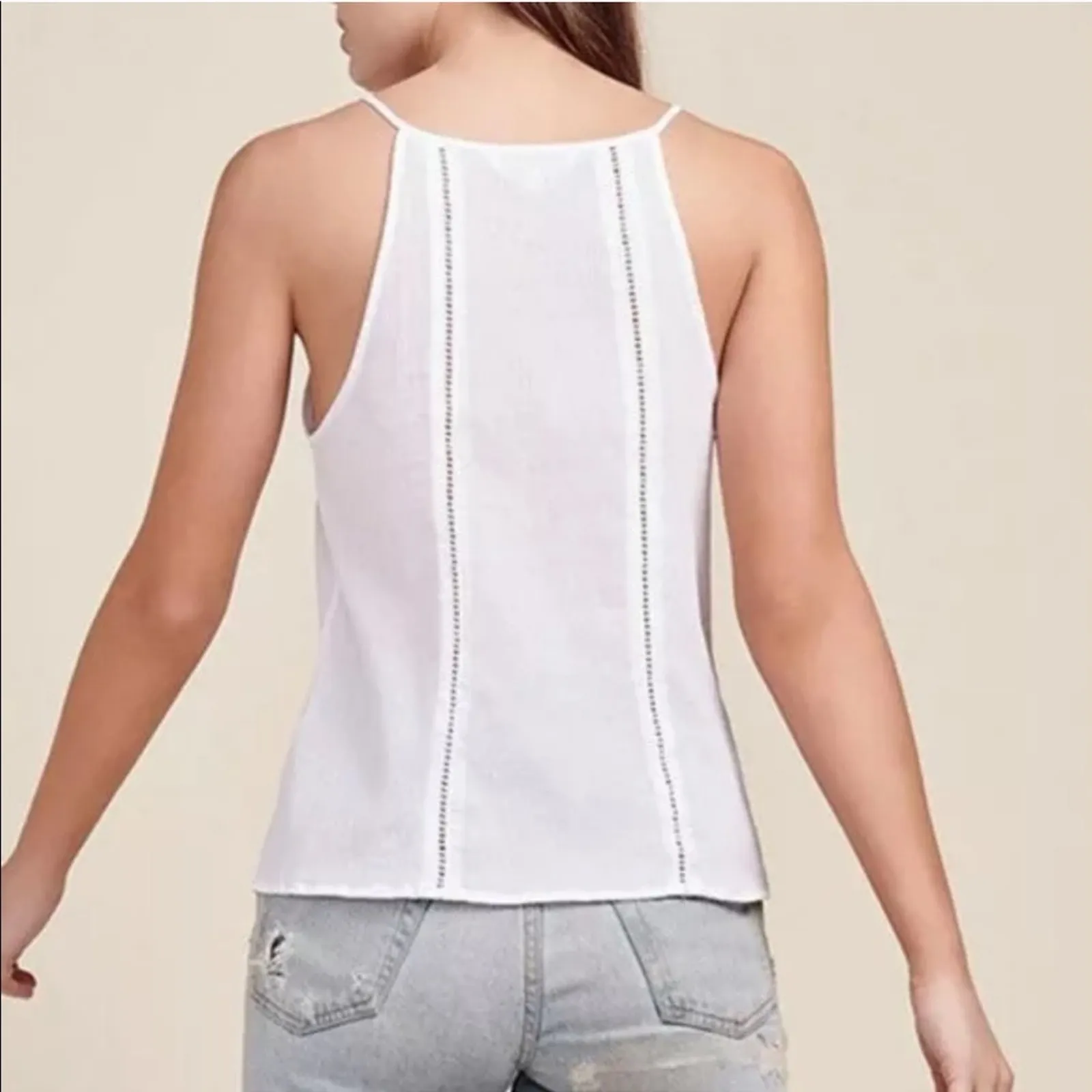 BB Dakota Top Brynlee Embroidered White L - Image 5