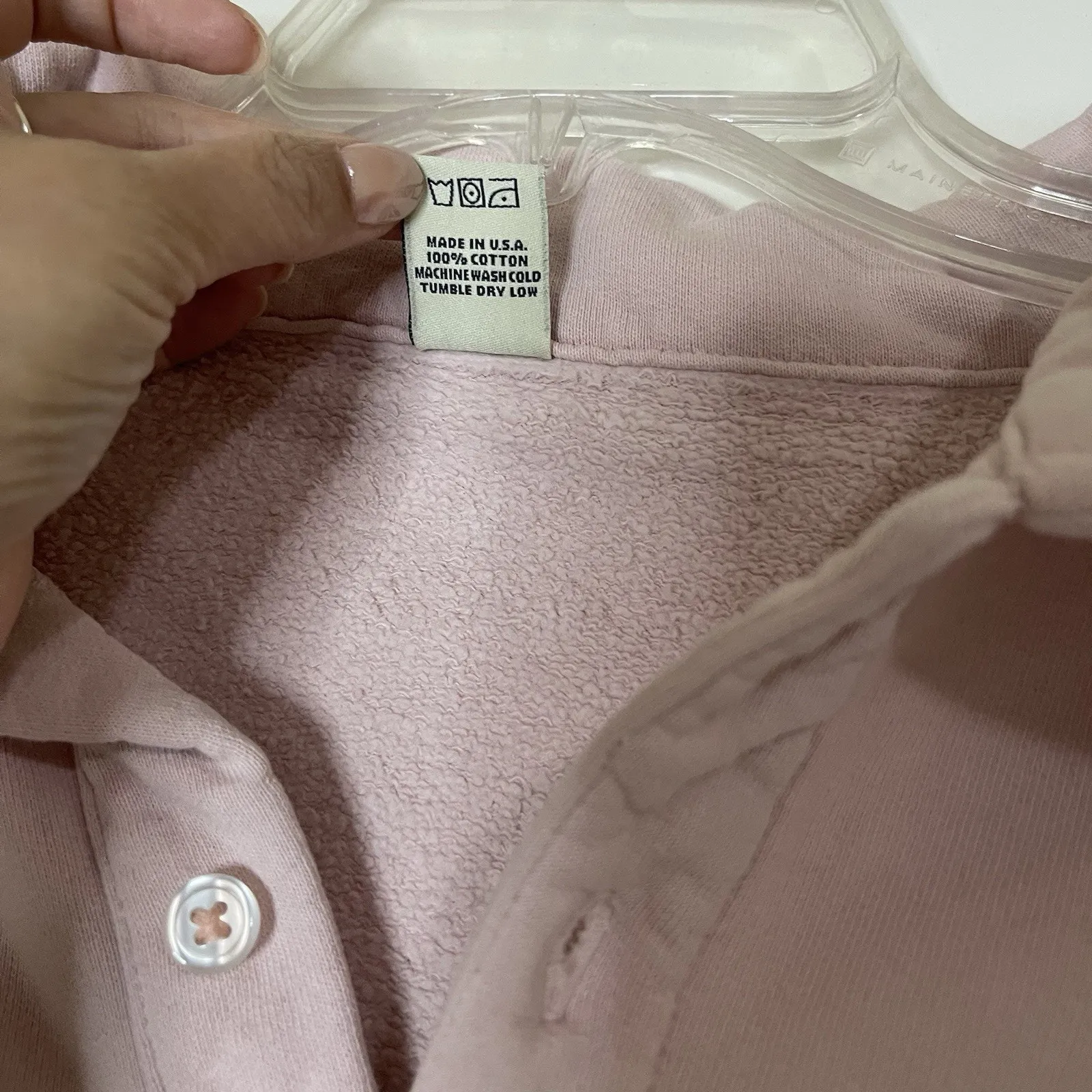 SPORTY & RICH x Prince Racquet and Health Club Polo in Baby Pink/White Sz medium Pink - Image 5