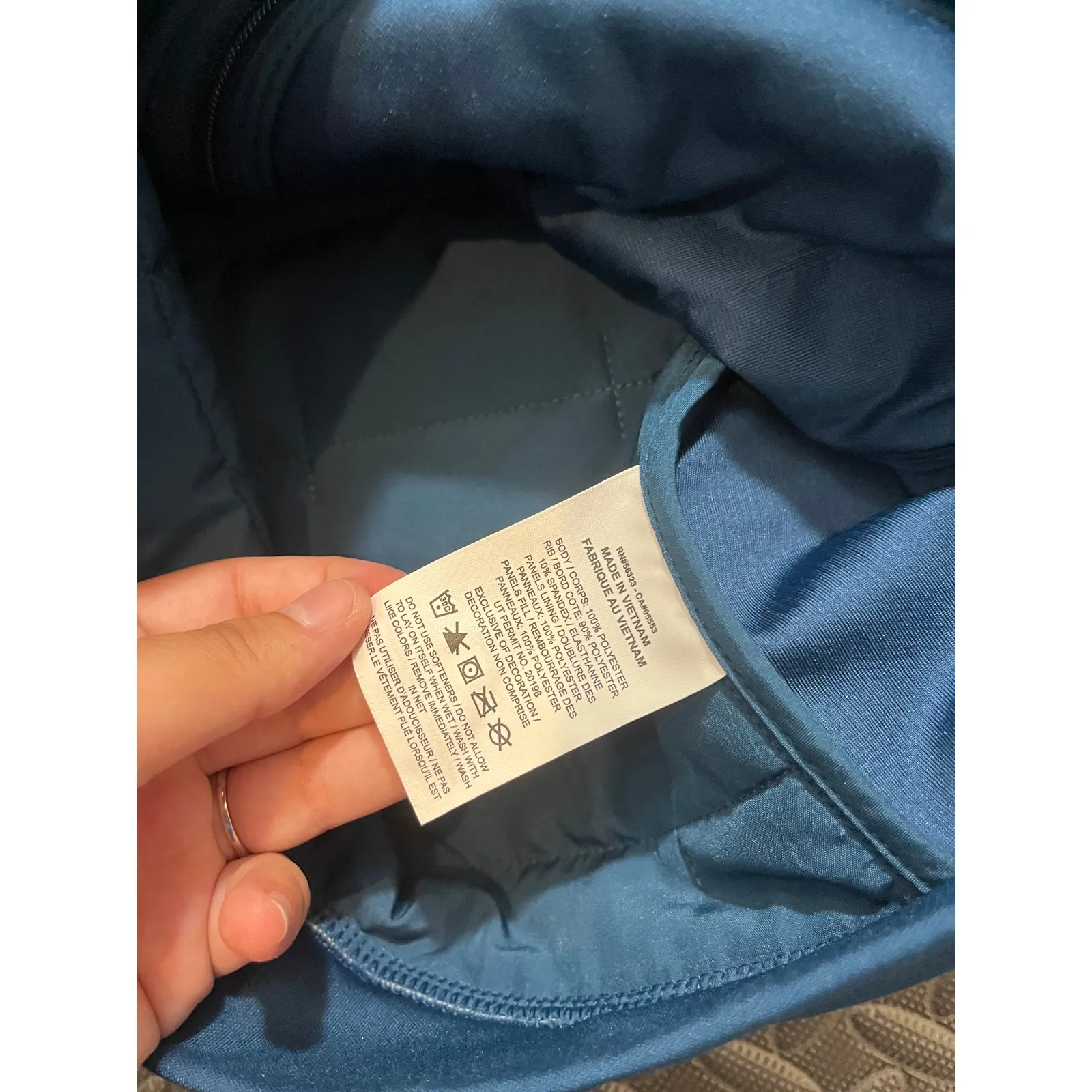 NIKE Therma-FIT Synthetic-Fill Running Puffer Vest Womens Size‎ XS Blue Golf - Image 5