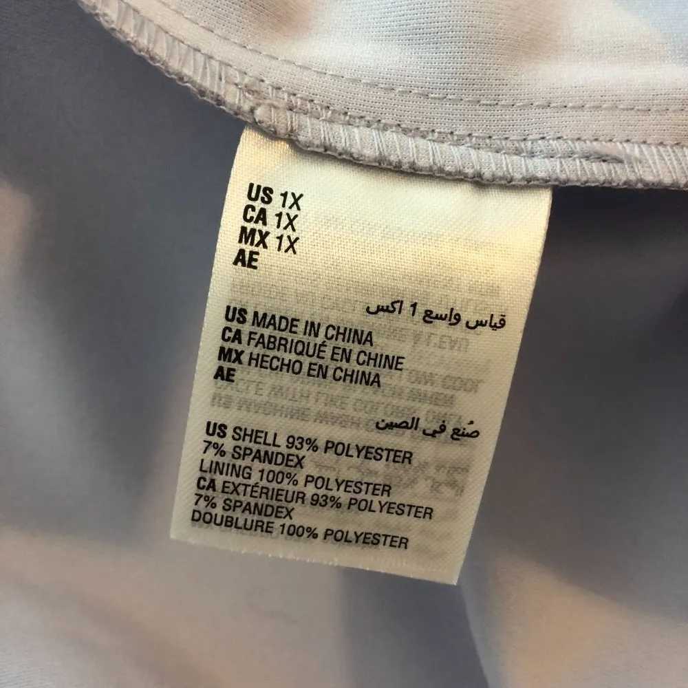 Alfani Womens Wrap Dress Long Sleeve V Neck Purple 1X - Image 5