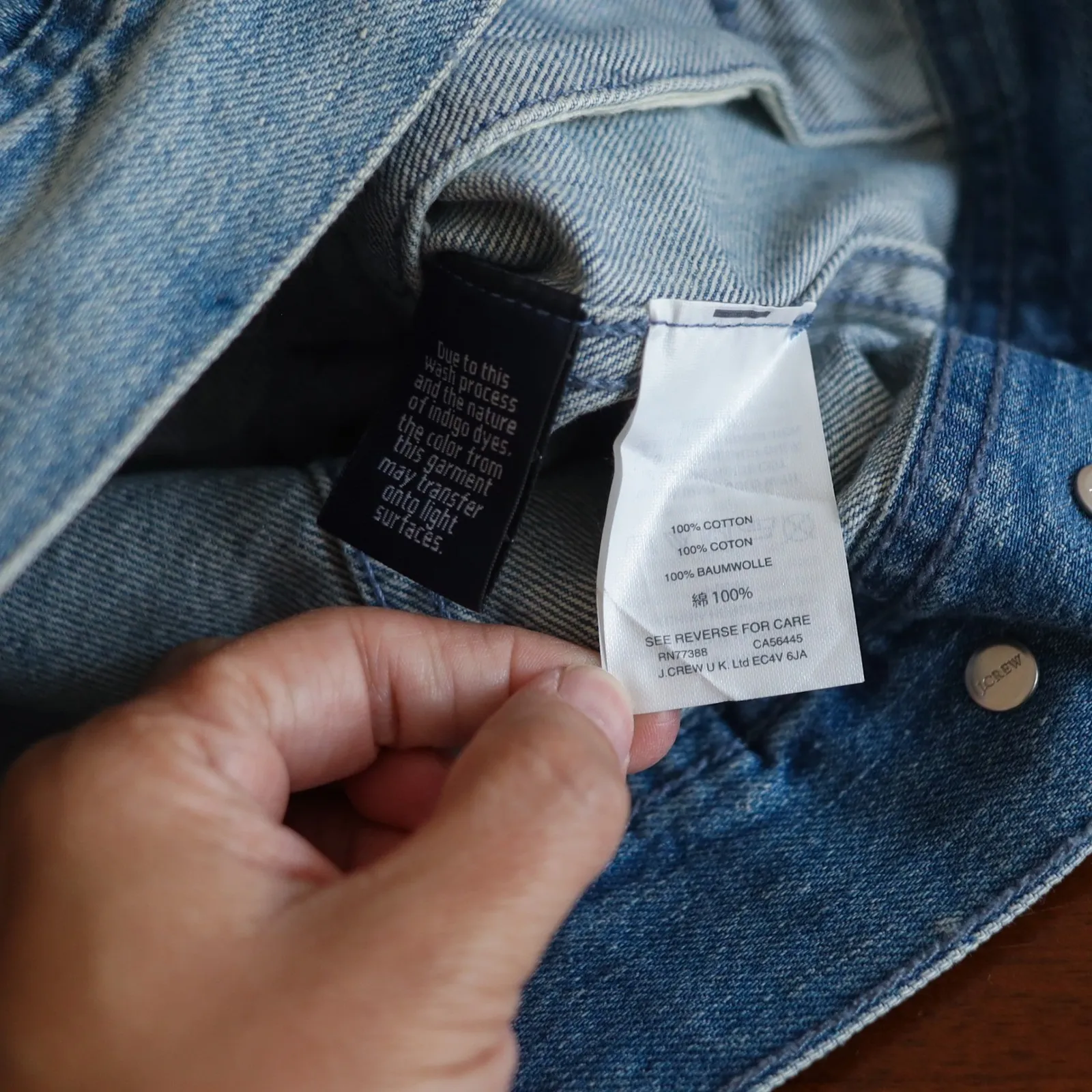 J. Crew Denim Jacket Classic Jean Jacket Button Front Light Wash Bianca XXS‎ - Image 14