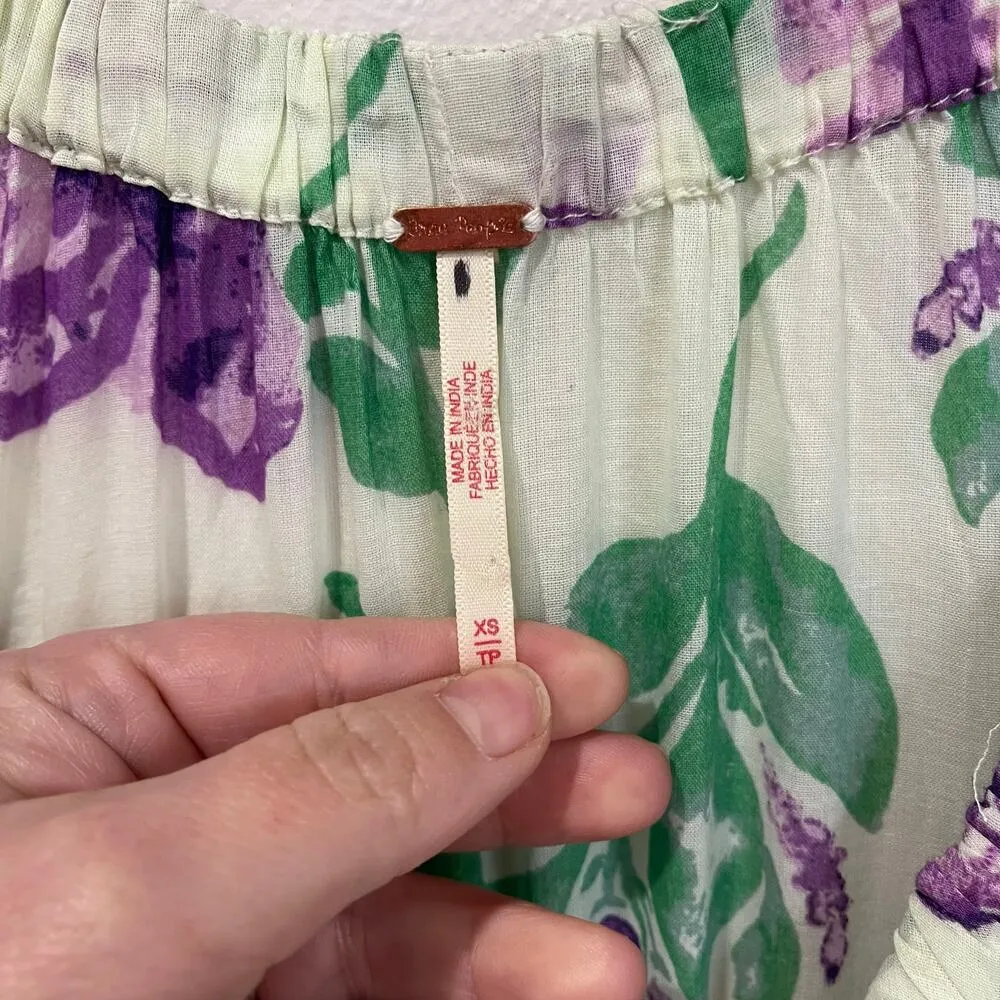 FREE PEOPLE Golden Hour Boho Maxi Dress NWOT Size XS - Image 7