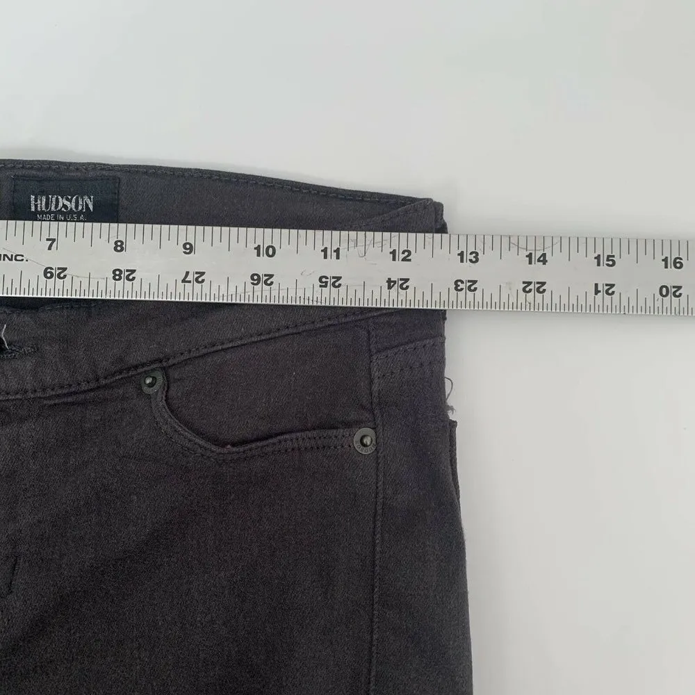 Hudson Krista Ankle Super Skinny Jean Black Raw He - Image 8