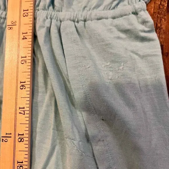 Something Navy Blue Sleeveless Romper Elastic‎ Waist Adjustable Straps Medium - Image 8