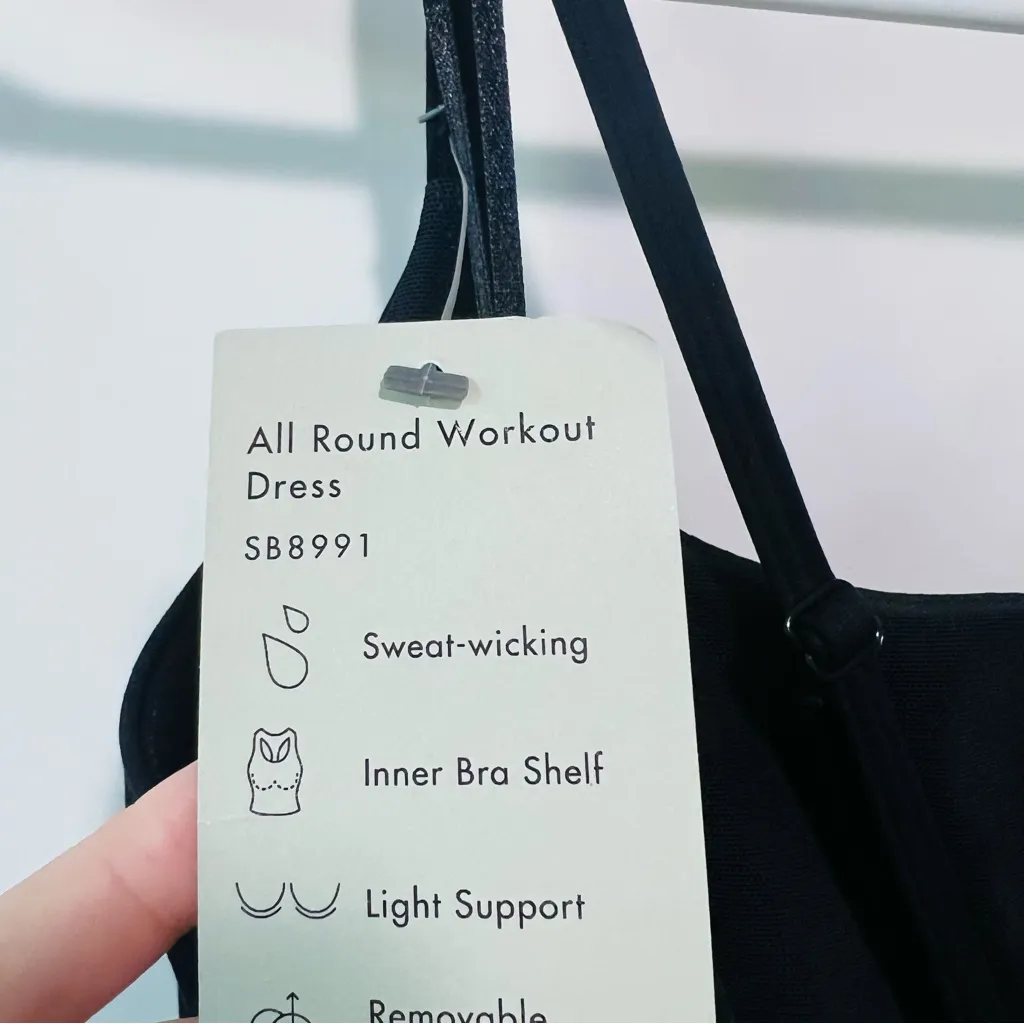 Sweaty Betty All Round Workout Dress - Black - XS - NWT - Image 6