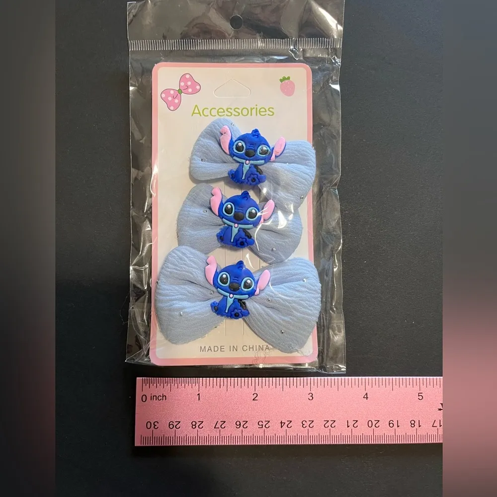 STITCH LILO & Stitch Pack Of 3 Hair Clips Brand New In Packaging - Image 3