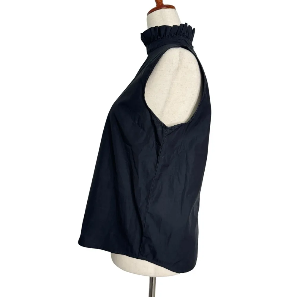 Frame Black Cotton Sleeveless Top - Image 6