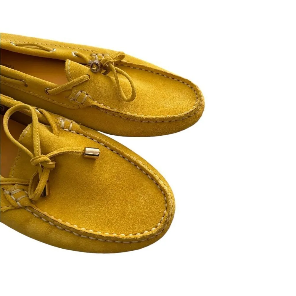 Antica Cuoieria BOW DRIVER LOAFER in yellow 38 Yellow Size 7.5 - Image 5