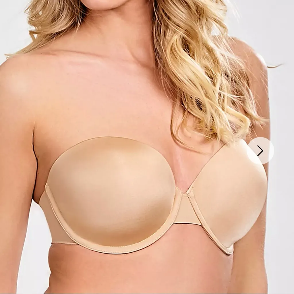 NWT Panache Seamless Porcelain Elan Strapless Bra in Nude - Size: 32G - Image 12