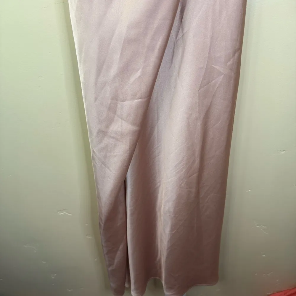 Show Me Your Mumu Verona Cowl XXL Champagne Luxe Satin Pink Dress Formal Wedding - Image 8