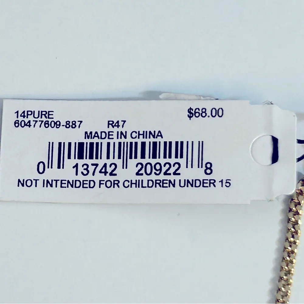 Givenchy Gold Tone Crystal Lariat Necklace  NWT - Image 5