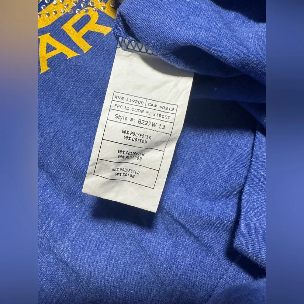 Adidas Golden State Warriors Shirt Curry #30 Tee Size M/L Medium Blue Basketball - Image 5