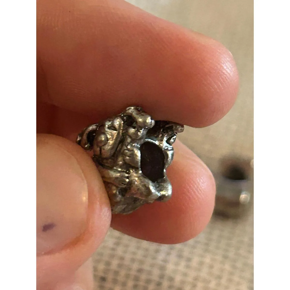 A491 charm bracket silver plated 5 pcs Gray - Image 5