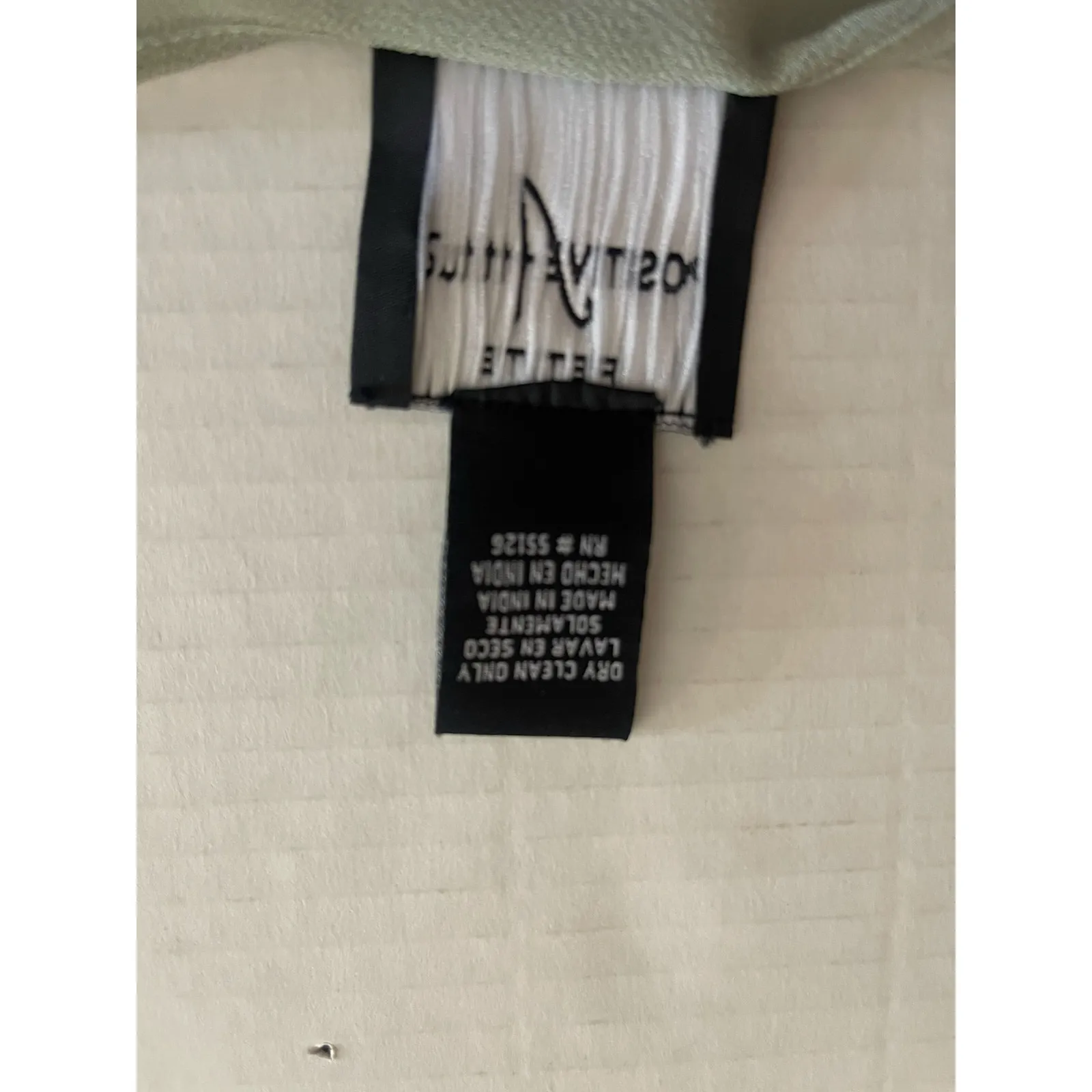 Positive Attitude Women's 2 Piece Light Green Polyester 4 Petite Maxi Dress Size 4P - Image 4