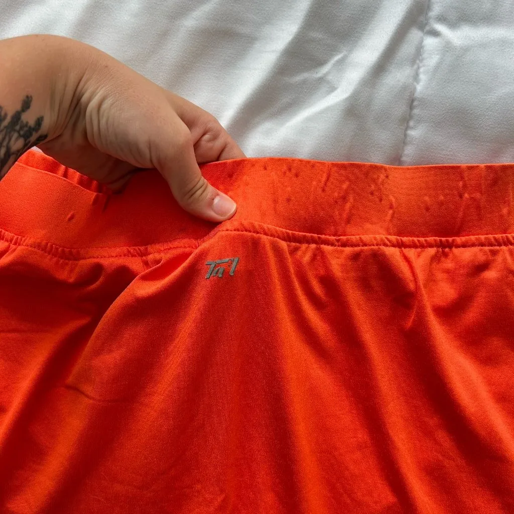 Tail Activewear Skirt Skort Orange Pull On Womens L/XL Tennis Golf Pickleball - Image 9