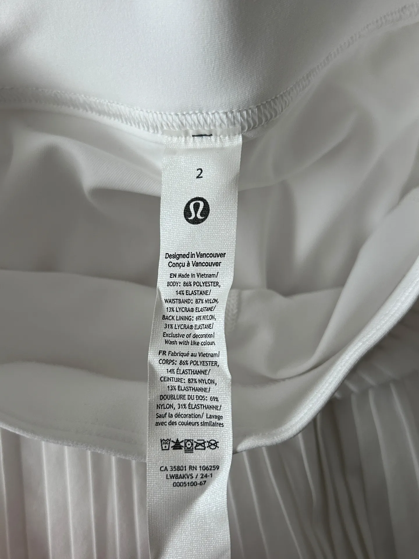 High-Rise Pleated Tennis Skirt White Size 2  NWT - Image 10