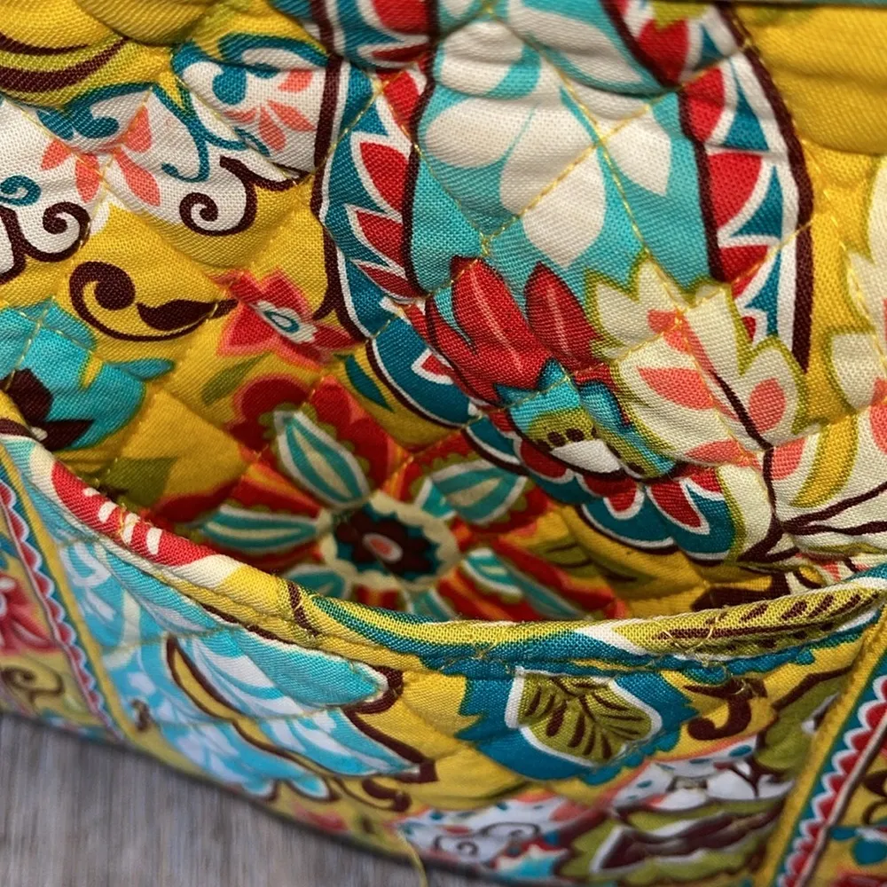 Vera Bradley Yellow Paisley Shoulder Bag/Tote Bag - Image 7