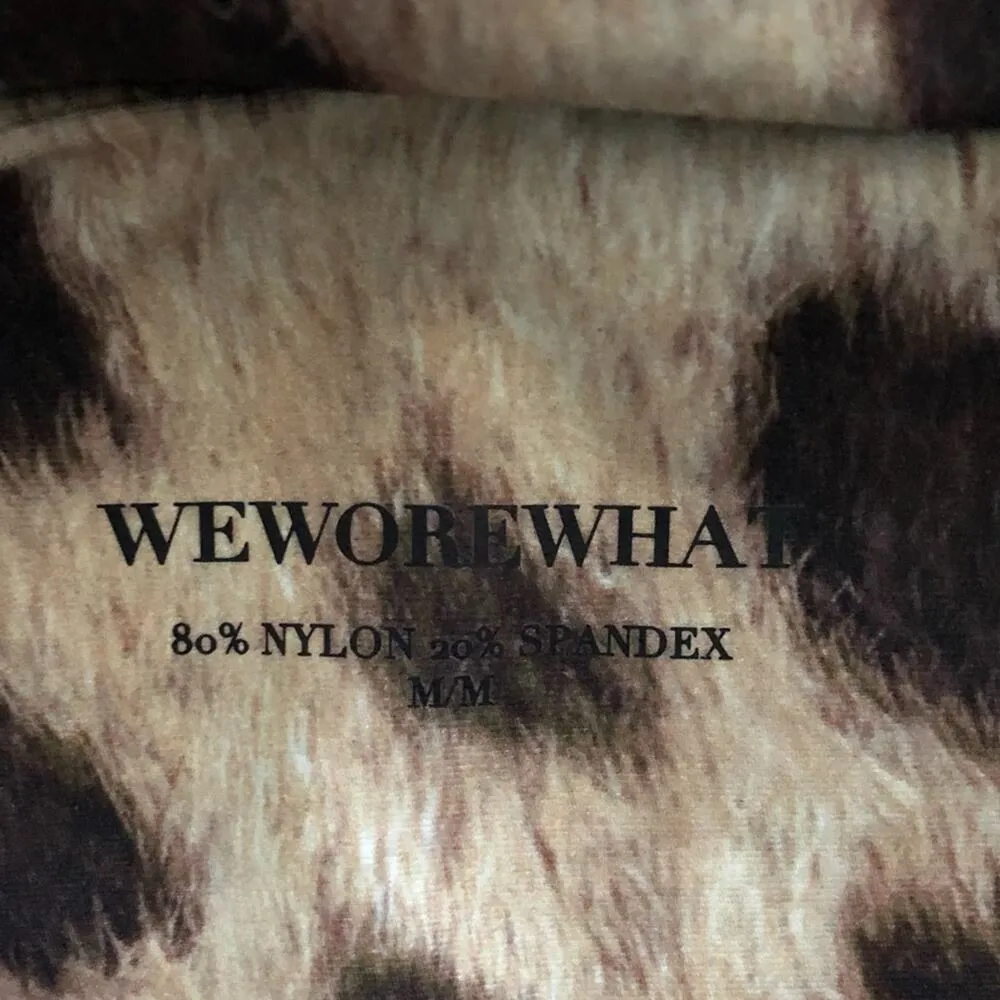 NEW Size L Large WeWoreWhat Leopard Print Bandeau Bra - Image 6