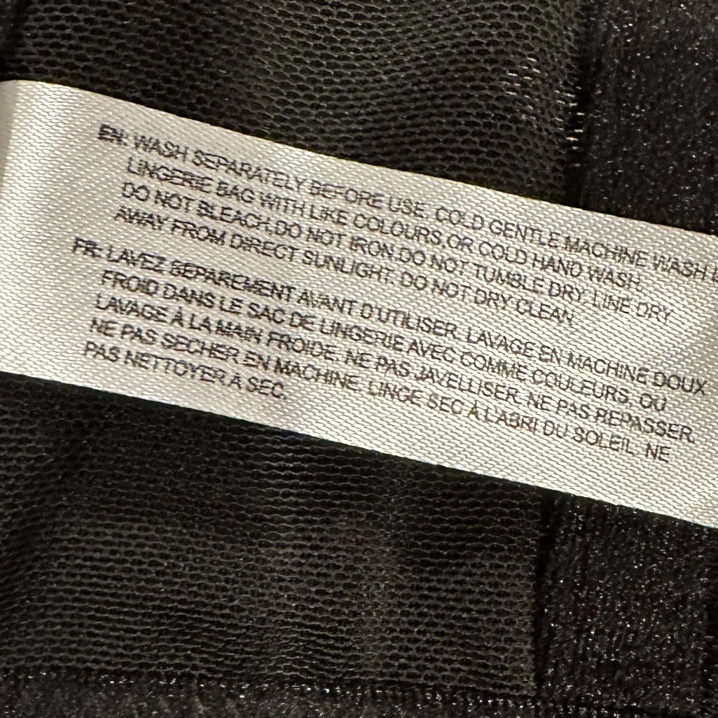 BLACK LACE UNDERWIRE SASKIA FOX & ROYAL ADJUSTABLE BRALETTE S - Image 8