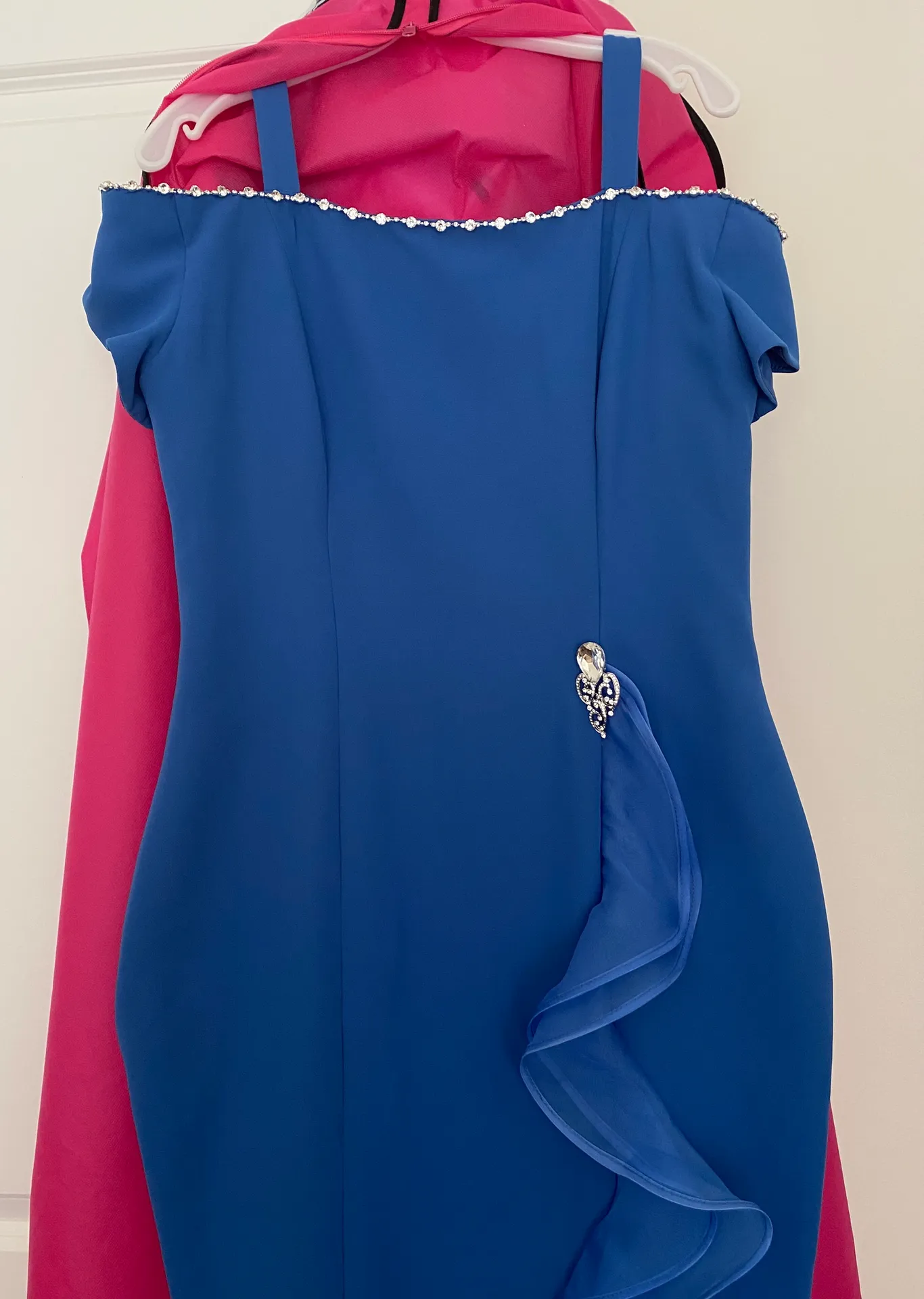 Brilliant Blue Van Cleve Mother Of The Groom Dress Size 14 - Image 6