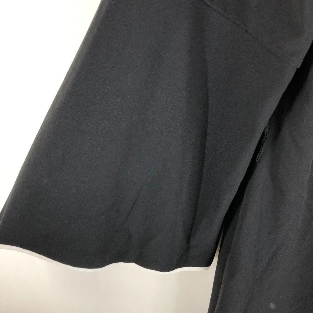 Adrianna Papell Womens Sheath Dress Bell Long Sleeve Round Neck Stretch Black 16 - Image 3