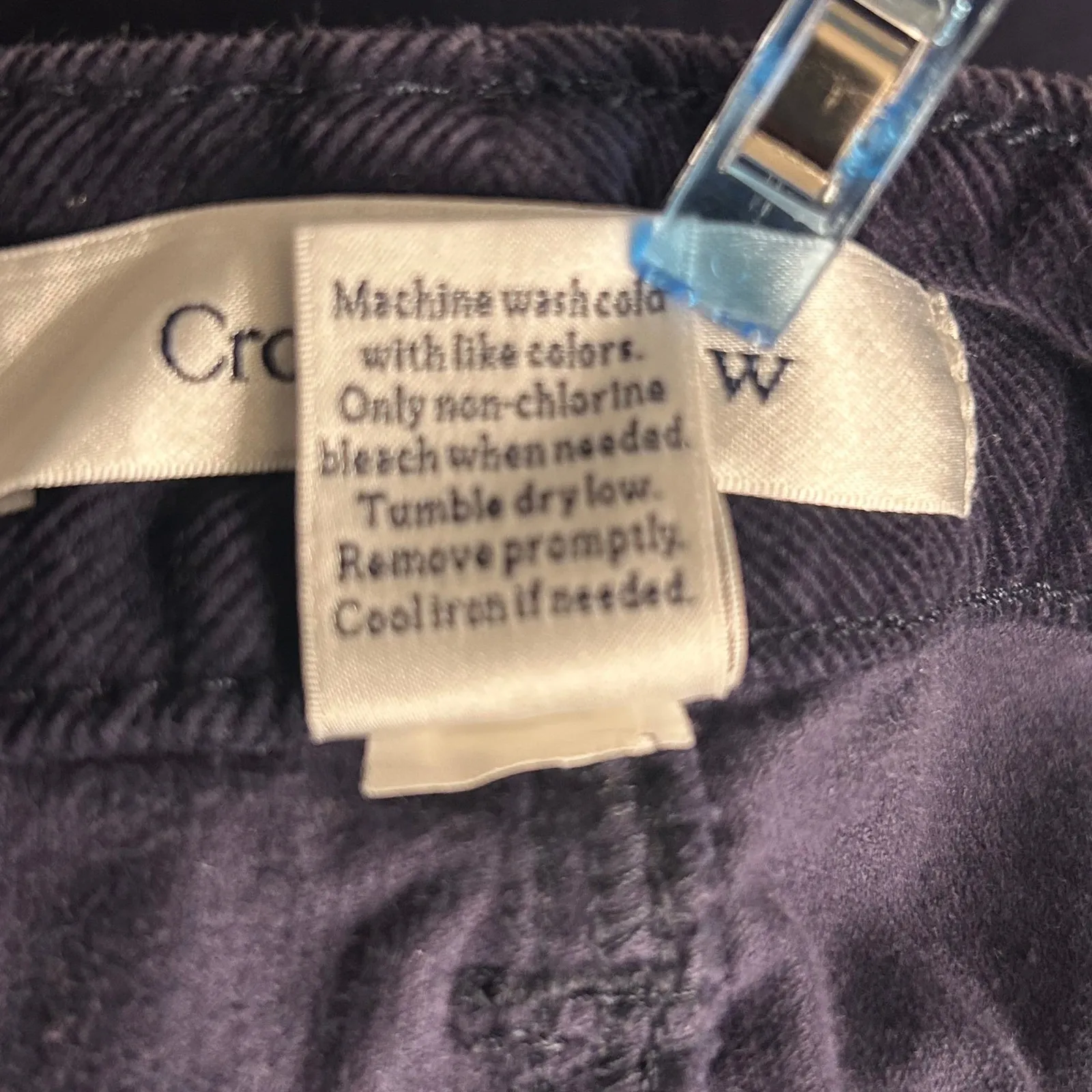 Croft & Barrow Corduroy Pants 18P Navy - Image 7