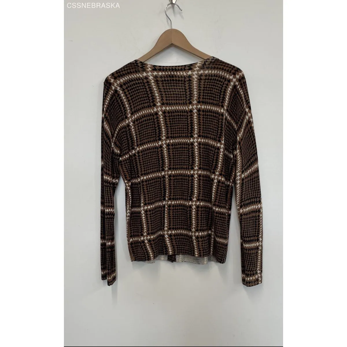Talbots Brown‎ Womens Merino Wool Cardigan Sweater Brown Button Up - Size XL - Image 3