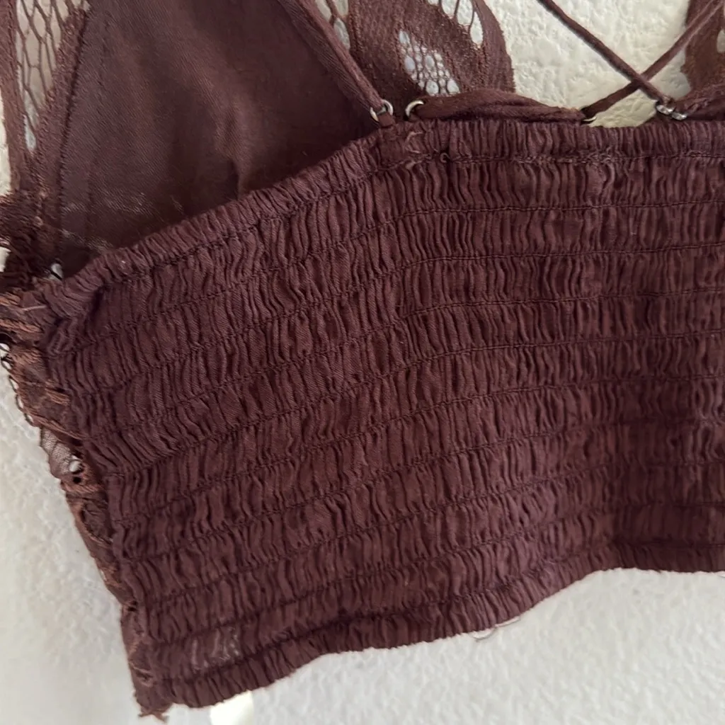 Free People FP One Adella Bralette Brown Neutral Small - Image 5
