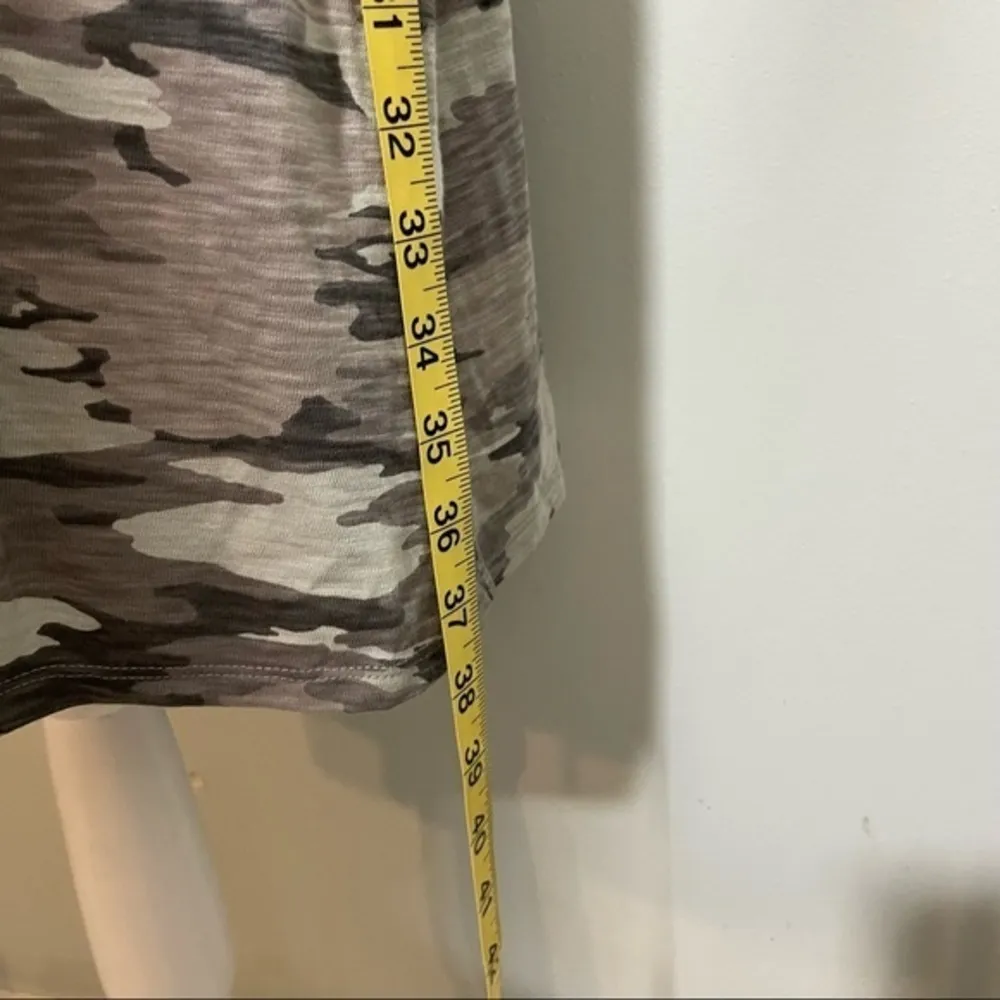 NWT  Gray Camo Print T-Shirt Tee Swing Dress Camouflage New - Image 4