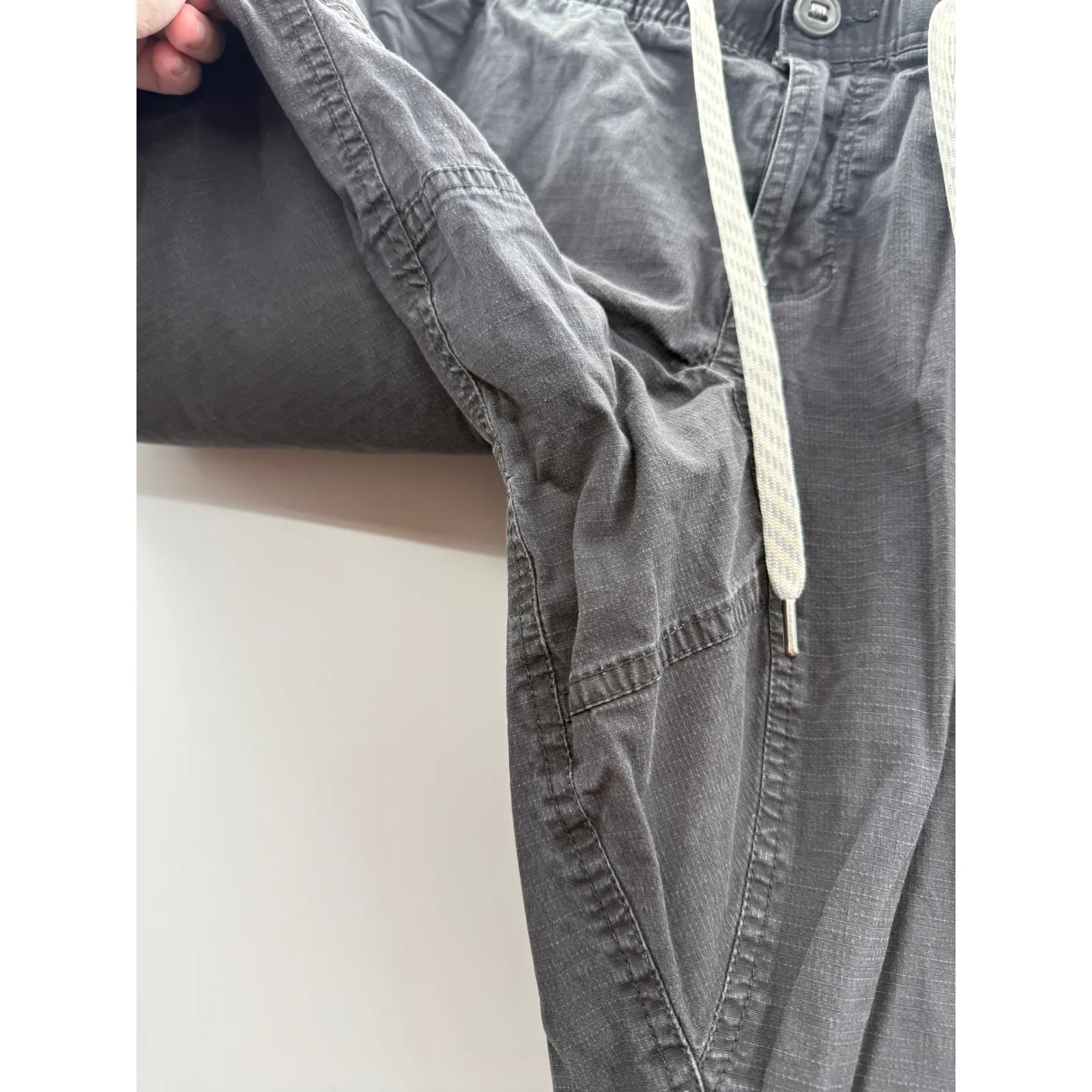 Vuori Ripstop Stretch Pants Women's Large Charcoal Gray‎ Organic Joggers - Image 3